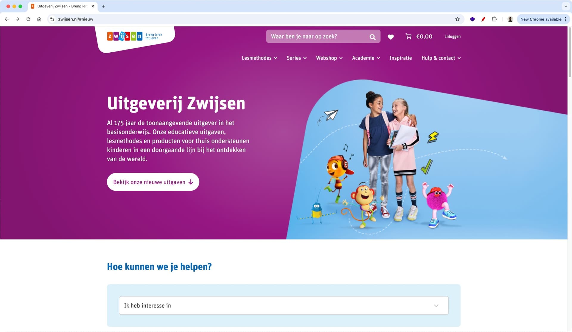 Zwijsen front page